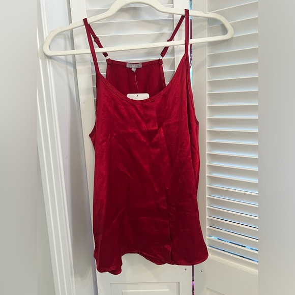 red pj harlow silk top - Picture 1 of 4